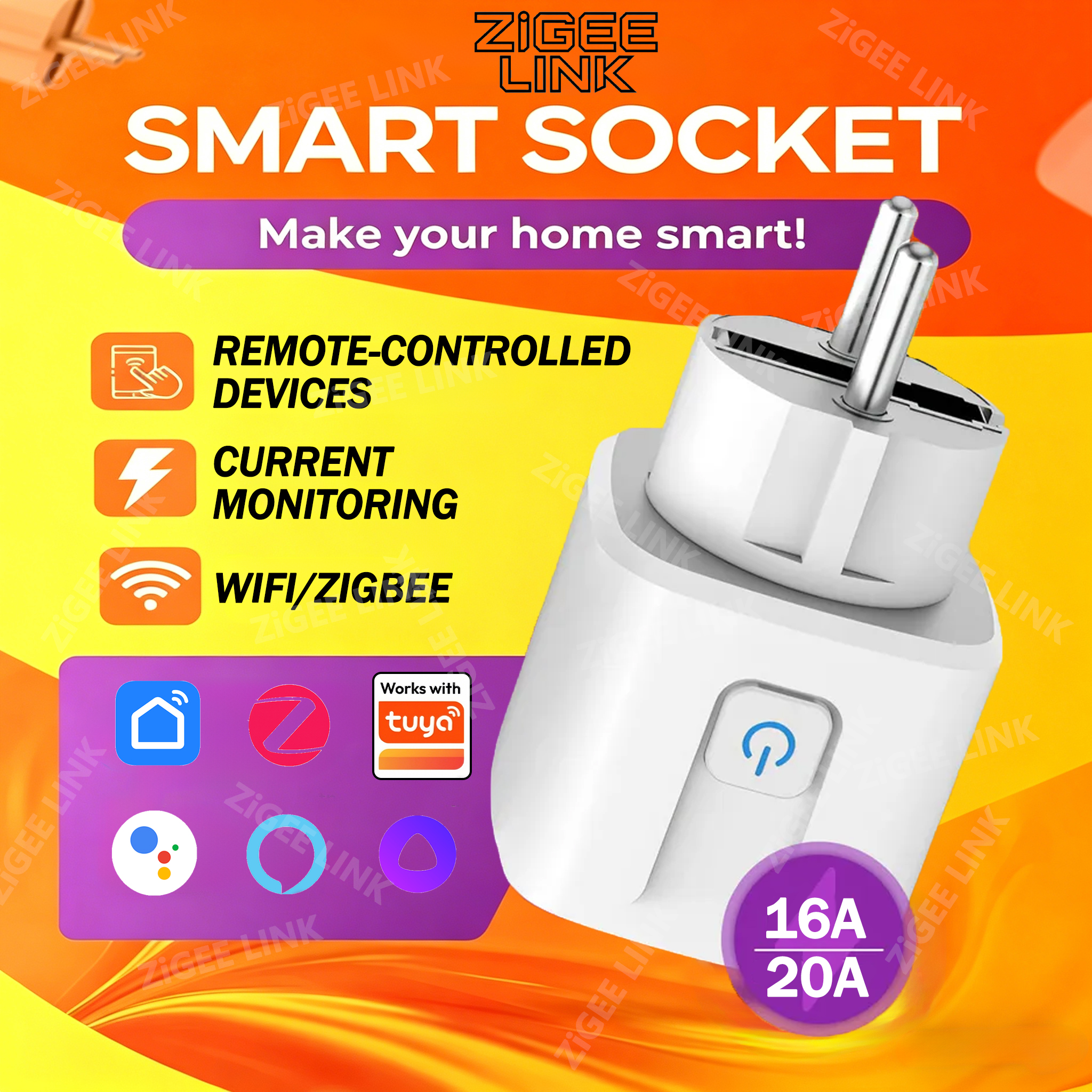 Smart Home Or Smart Home - Smart Socket EU Plug WIFI or