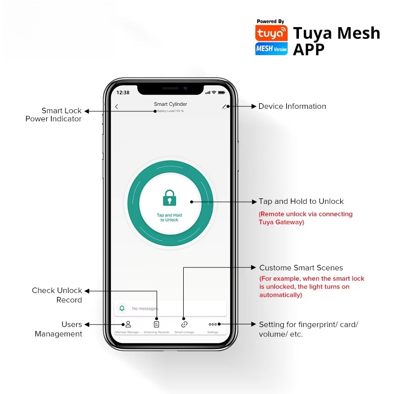 Tuya Wifi Smart Cylinder Door  – Airbnb Smart Home Bewertung und Preis