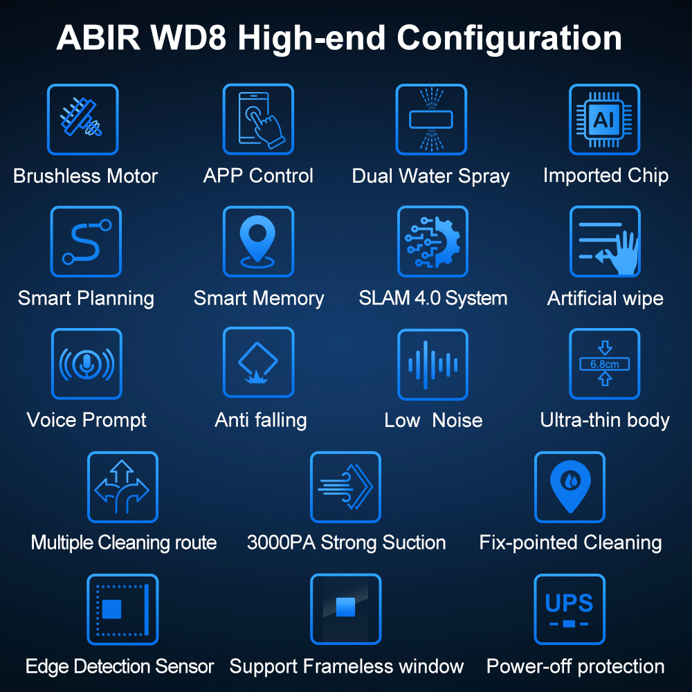Robot Window cleaner ABIR WD8, – Vacuum Cleaner Smart Home Bewertung und Preis