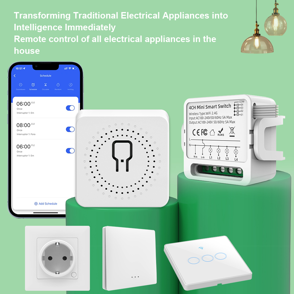 Tuya WiFi Smart Switch 1/2/3/4 – Smart Home Google Assistant Bewertung und Preis