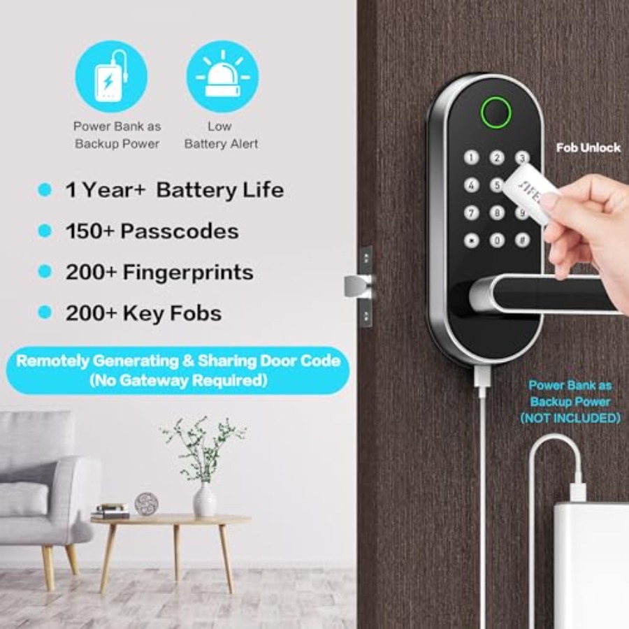 Fingerprint Smart Door Lock wi – Airbnb Smart Home Bewertung und Preis