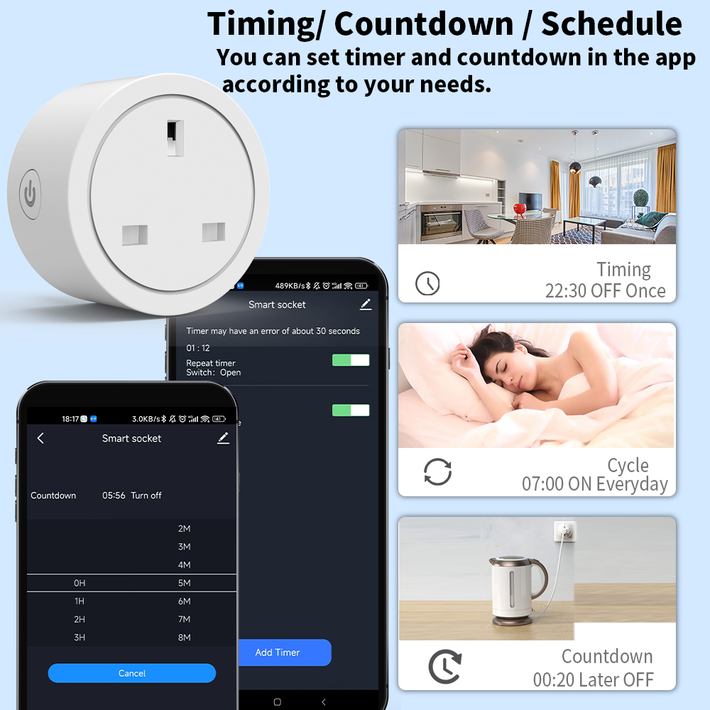 WiFi Smart Socket 16A UK plug  – Smart Home Or Smart Home Bewertung und Preis