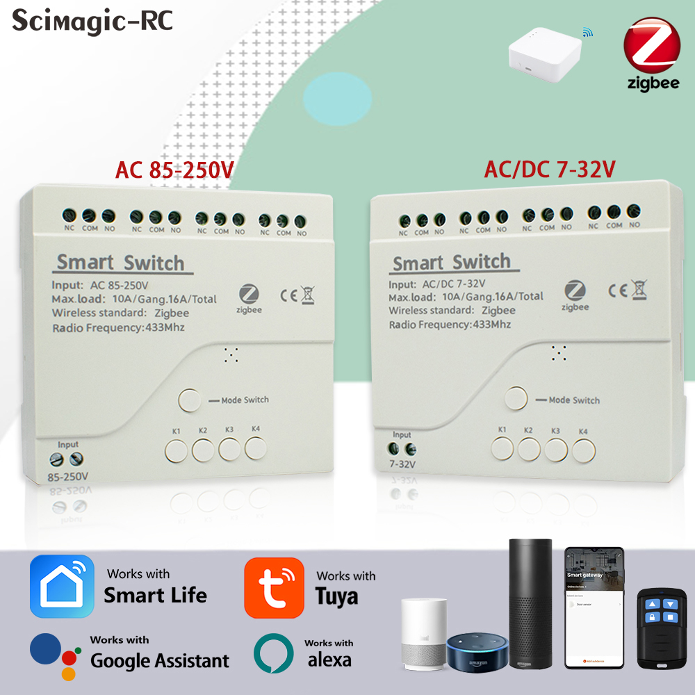 4CH Zigbee Tuya Smart Home Rel – Smart Home Google Assistant Bewertung und Preis