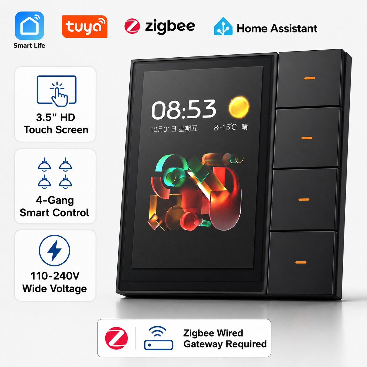 F3-pro Tuya Smart Panel ZigBee – Smart Home Control Panel Bewertung und Preis