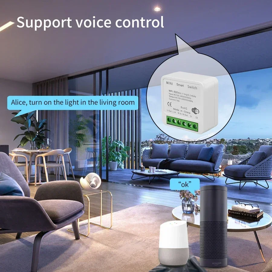 Tuya WiFi Smart Switch Module  – Smart Home Google Assistant Bewertung und Preis