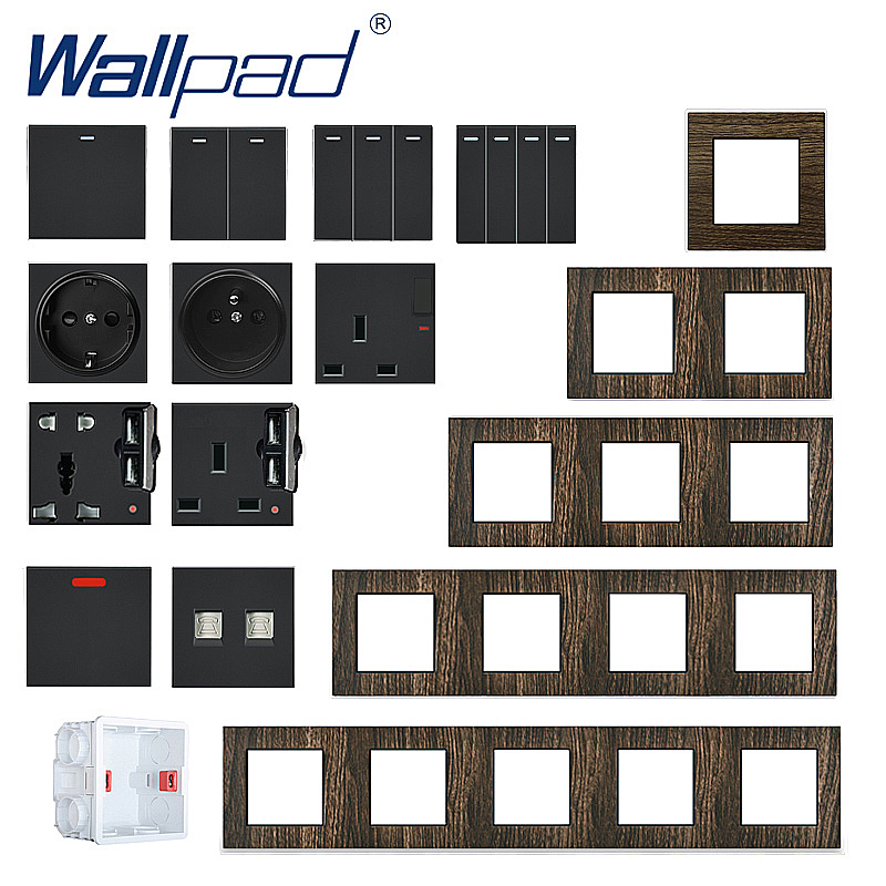 Wood Design EU Socket Wallpad  – Smart Home Or Smart Home Bewertung und Preis