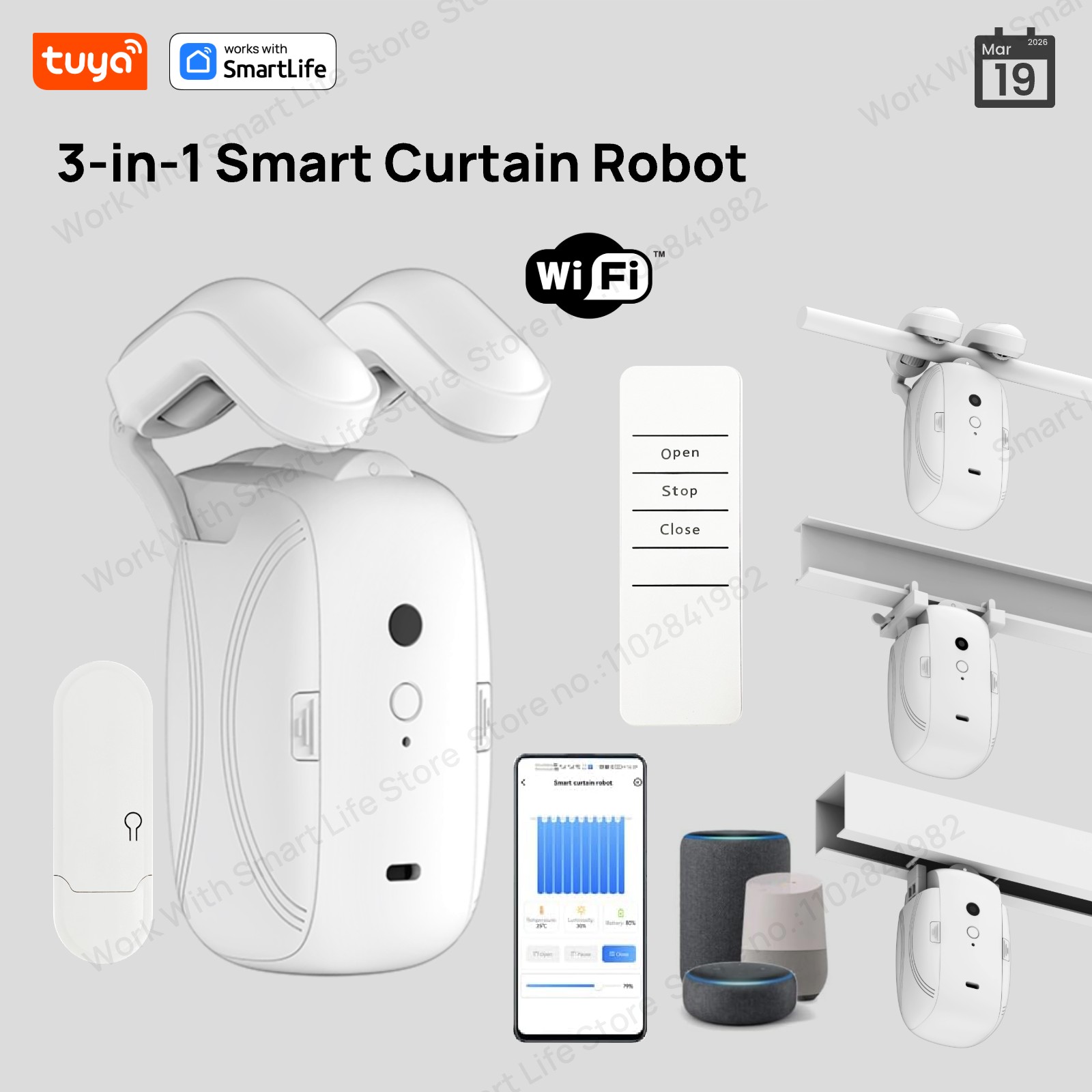1/2PCS Tuya Smart WiFi Curtain – Smart Home Wifi Hub Bewertung und Preis