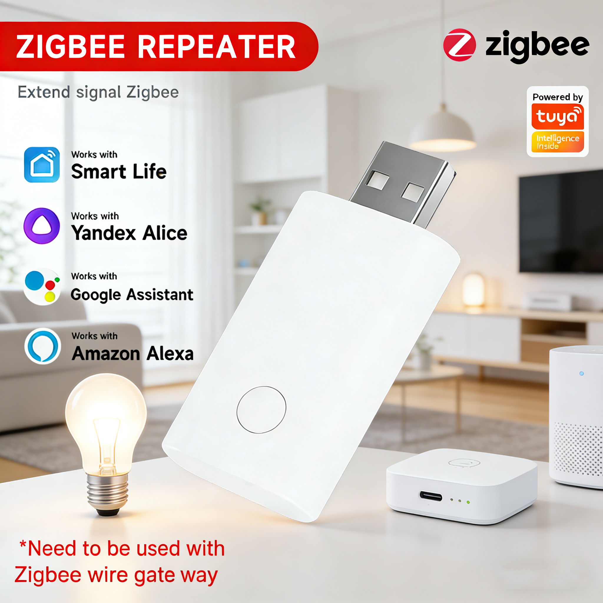 Tuya ZigBee USB Signal Repeate – Smart Home Theater Bewertung und Preis