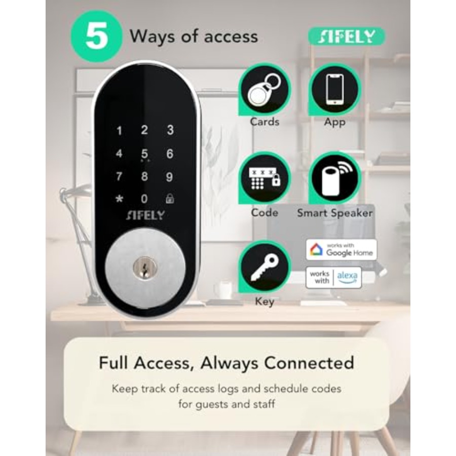 Keyless Entry Smart Deadbolt w – Airbnb Smart Home Bewertung und Preis