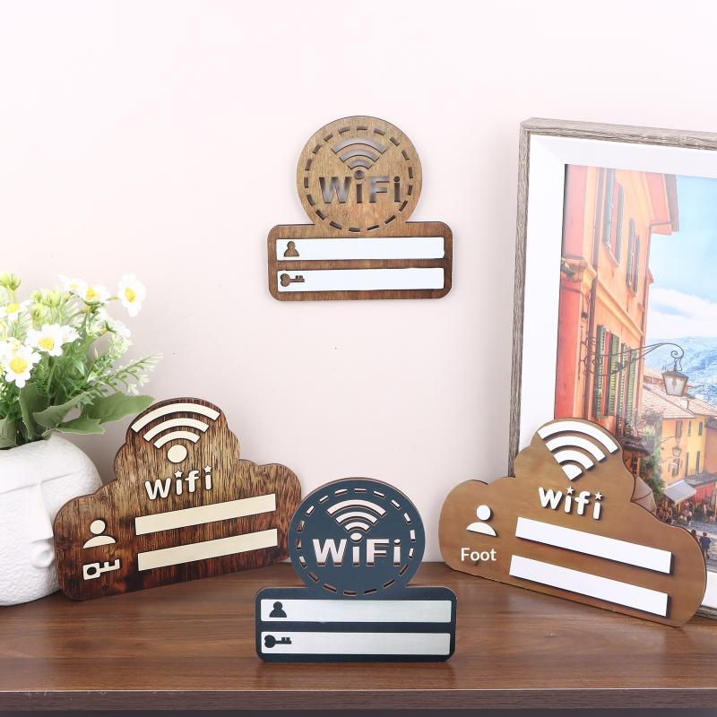 Wooden WiFi Password Sign Wall – Airbnb Smart Home Bewertung und Preis