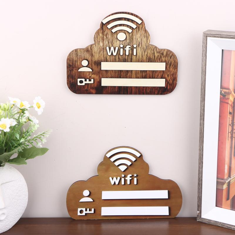 Wooden WiFi Password Sign Wall – Airbnb Smart Home Bewertung und Preis
