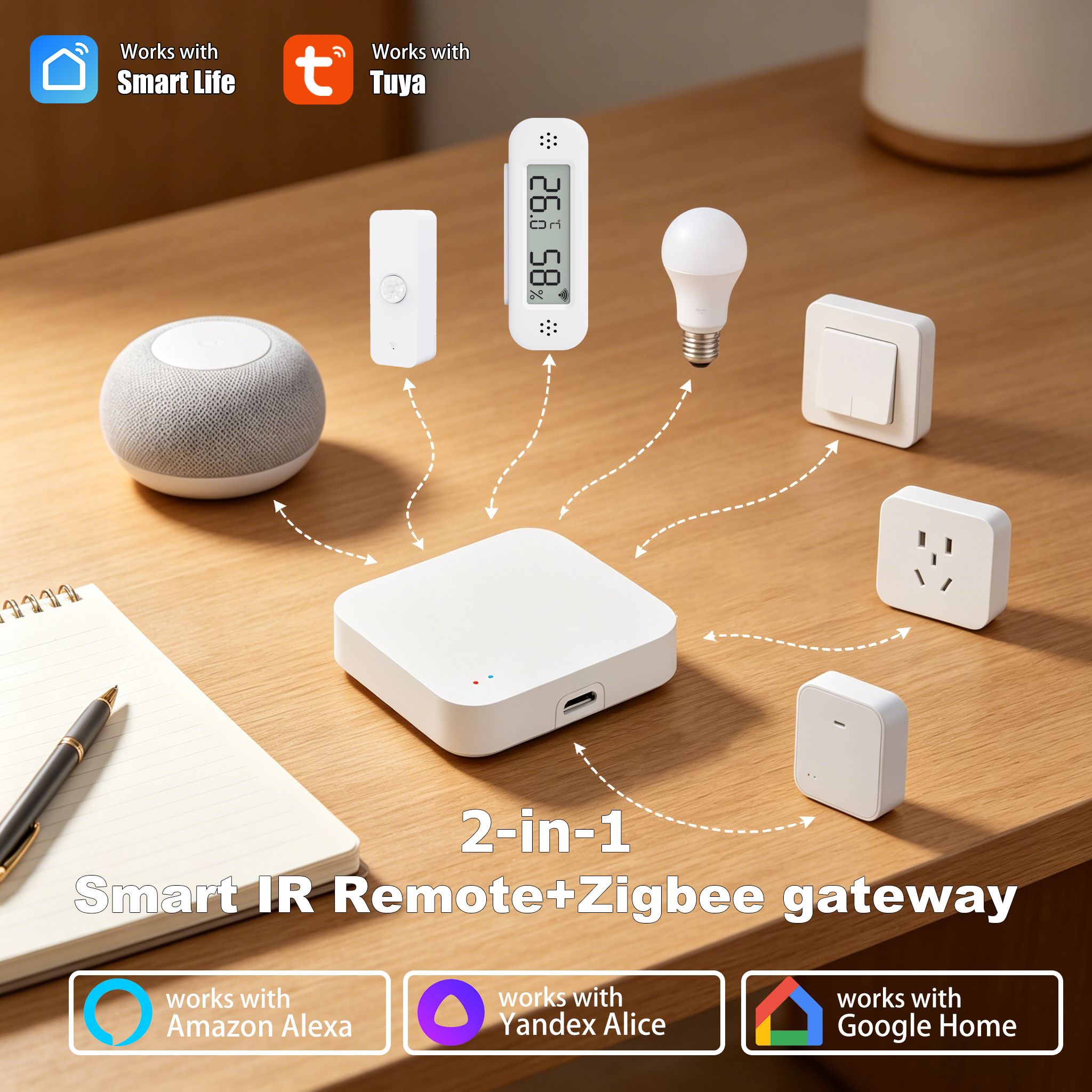 Tuya Zigbee 3.0 Gateway IR Rem – Smart Home Wifi Hub Bewertung und Preis