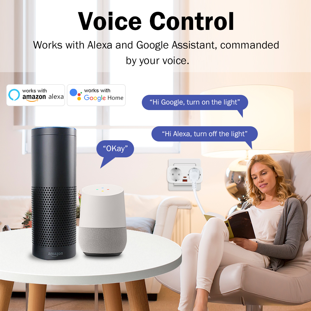 Tuya 16A WiFi Smart EU Plug PD – Smart Home Google Assistant Bewertung und Preis