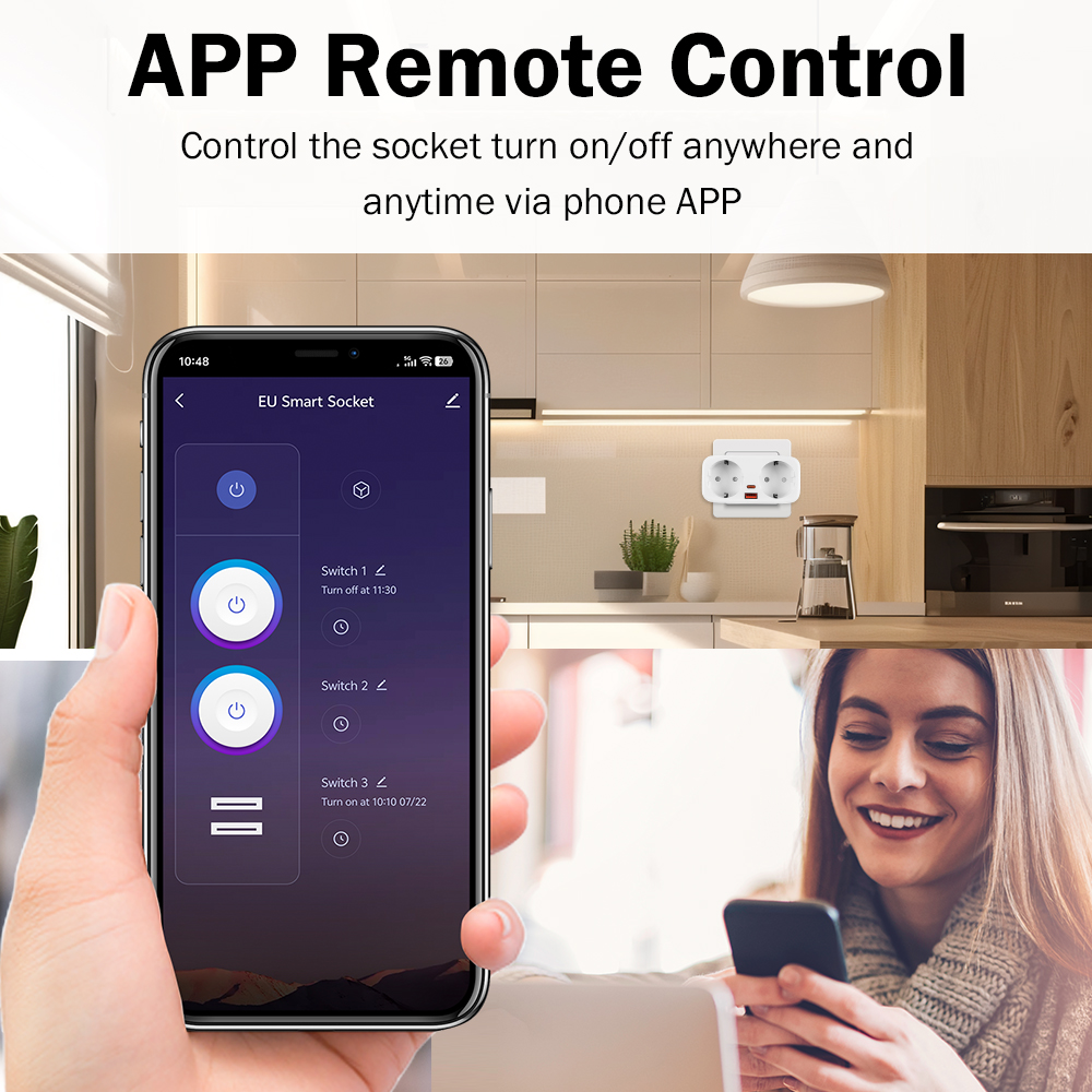 Tuya 16A WiFi Smart EU Plug PD – Smart Home Google Assistant Bewertung und Preis