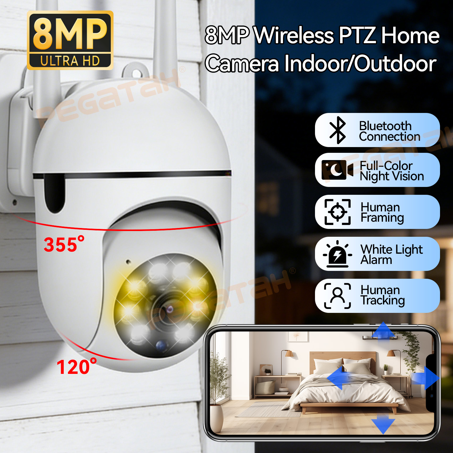 8MP 2.4G Wifi IP CCTV Camera C – Smart Home Windows App Bewertung und Preis