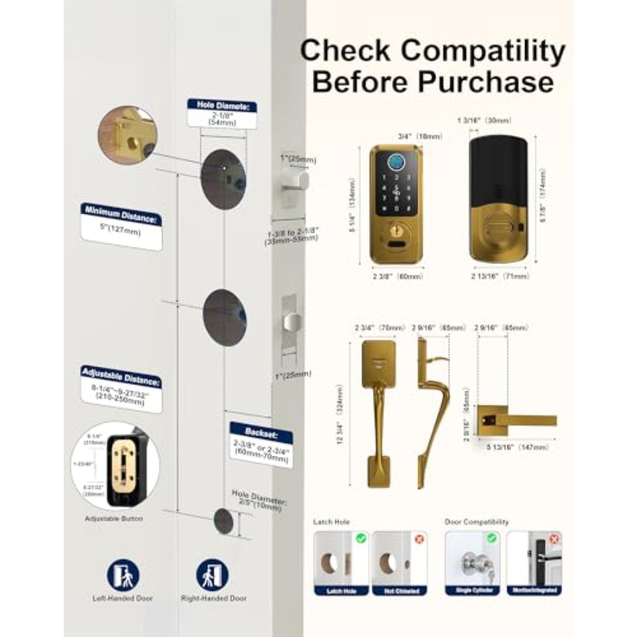 Keyless Entry Door Lock Smart  – Airbnb Smart Home Bewertung und Preis