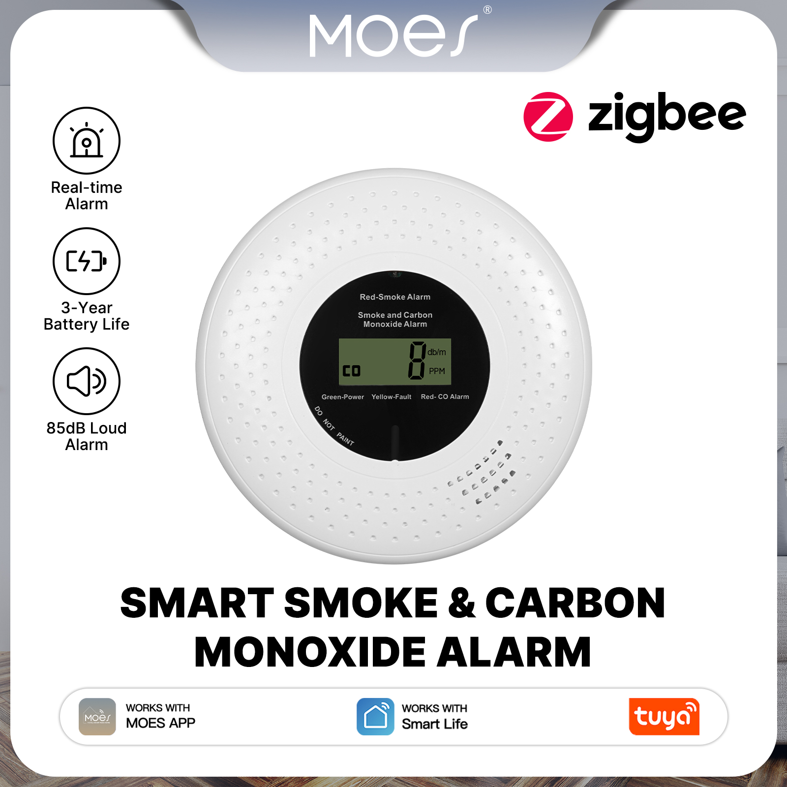 MOES Tuya Zigbee Smart Smoke C – Smart Home Theater Bewertung und Preis