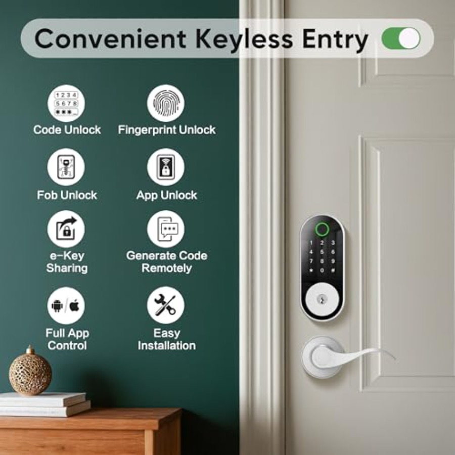 Fingerprint Smart Door Lock Ke – Airbnb Smart Home Bewertung und Preis