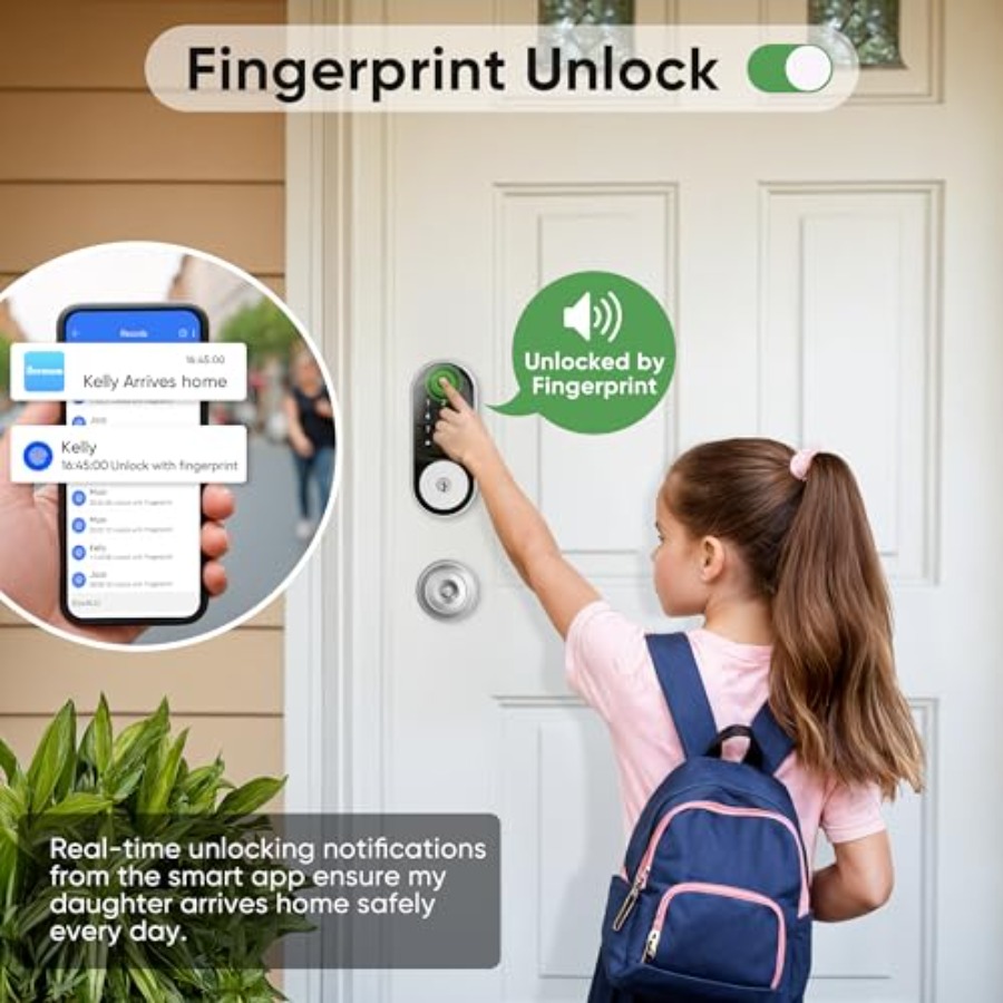 Fingerprint Smart Door Lock Ke – Airbnb Smart Home Bewertung und Preis