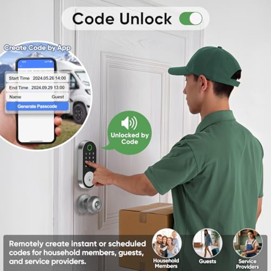 Fingerprint Smart Door Lock Ke – Airbnb Smart Home Bewertung und Preis