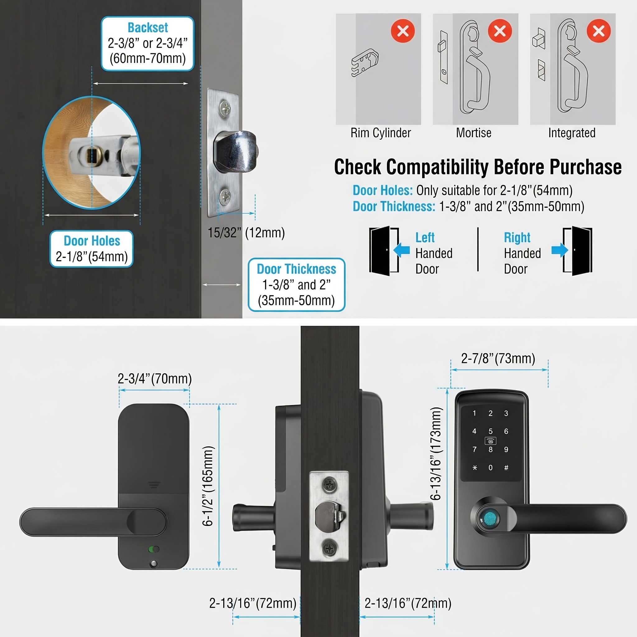 Fingerprint Smart Door Locks ( – Airbnb Smart Home Bewertung und Preis