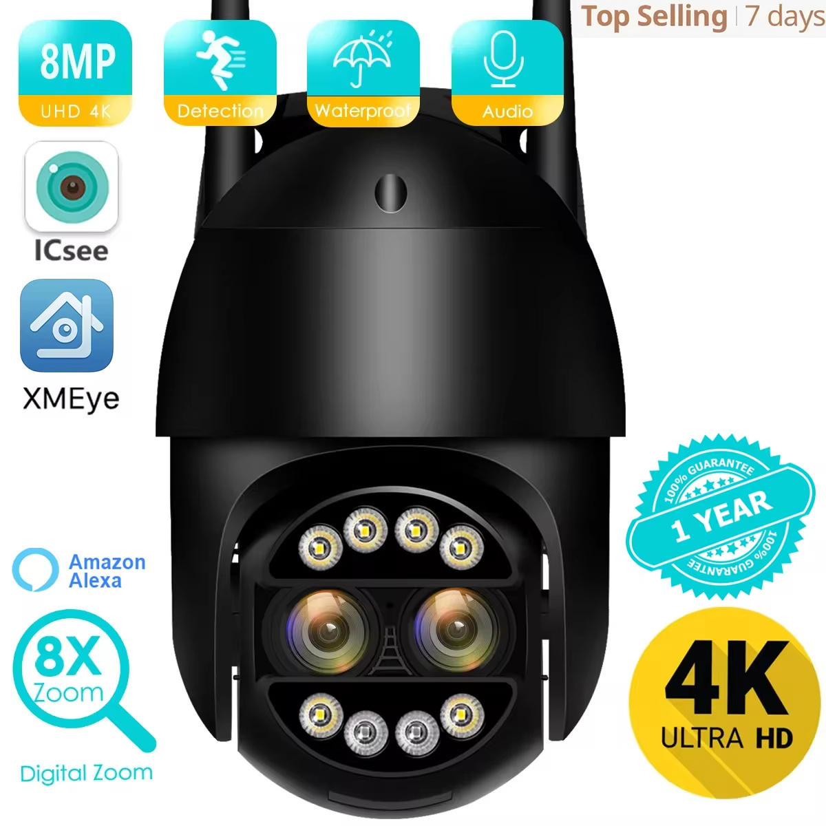 BESDER 8MP 4K PTZ IP Camera 8x – Smart Home Windows App Bewertung und Preis