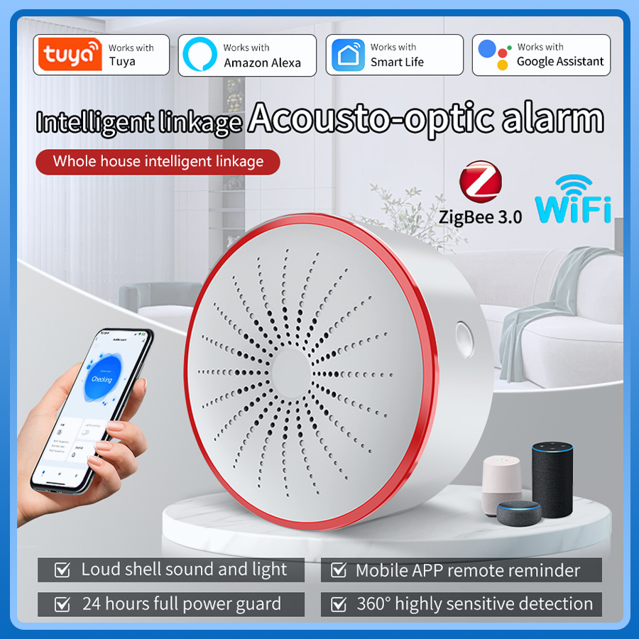 Tuya WiFi ZigBee Alarm Siren S – Smart Home Theater Bewertung und Preis